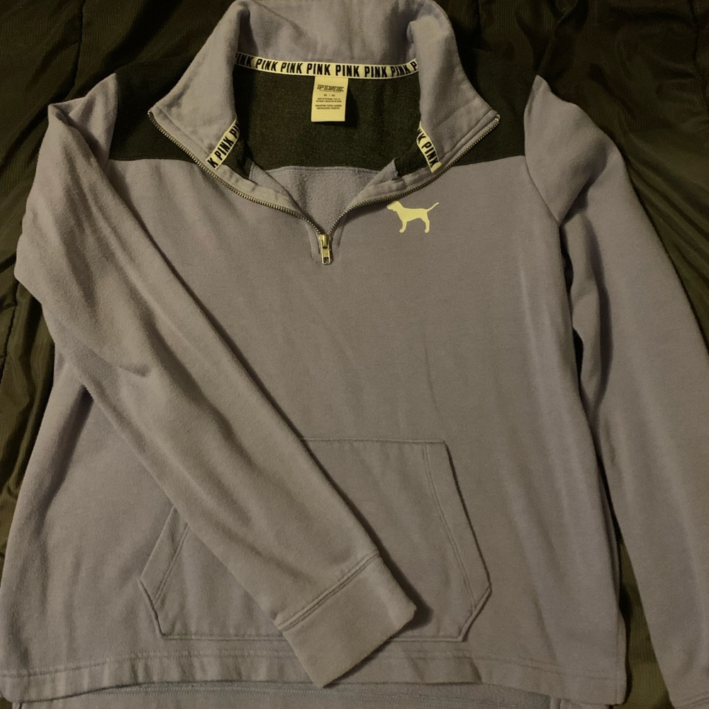 Purple Pull-Over Pink Sweater